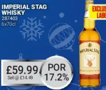 Bestway Imperial Stag Whisky 6x70cl offer
