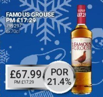 Bestway Famous Grouse 6x70cl offer