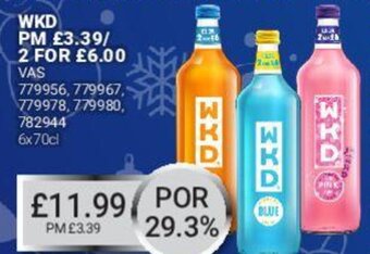 Bestway WKD 6x70cl offer