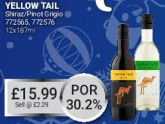Bestway Yellow Tail Shiraz/Pinot Grigio 12x187ml offer
