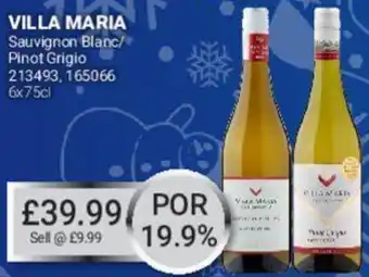 Bestway Villa Maria Sauvignon Blanc/ Pinot Grigio 6x75cl offer
