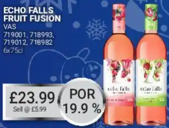 Bestway Echo Falls Fruit Fusion 6x75cl offer