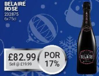 Bestway Belaire Rose 6x75cl offer