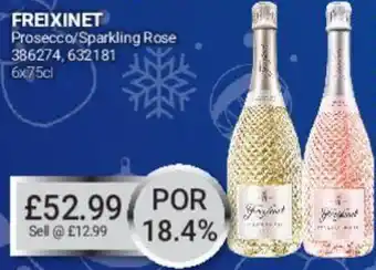 Bestway Freixinet Prosecco/Sparkling Rose 6x75cl offer