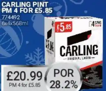 Bestway Carling Pint PM 6x4x568ml offer