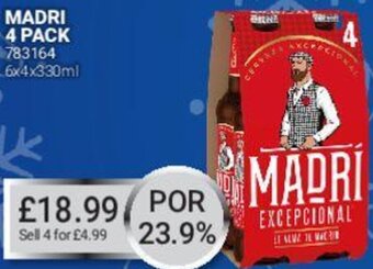 Bestway Madri 4 Pack 6x4x330ml offer