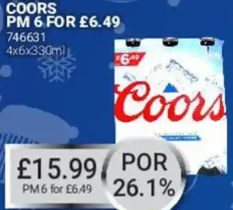 Bestway Coors PM 4x6x330ml offer