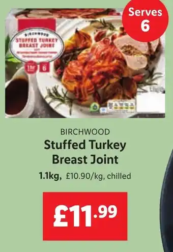 Lidl Stuffed Turkey Breast Joint 1.1kg offer