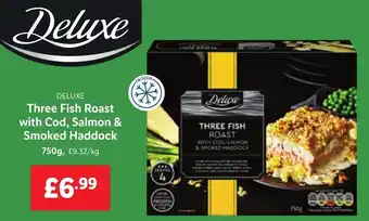 Lidl Three Fish Roast with Cod, Salmon & Smoked Haddock 750g offer