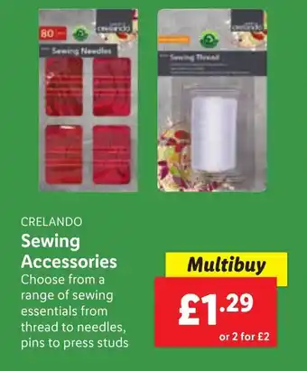 Lidl Sewing Accessories offer