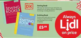 Lidl Sewing Book, Knitting Book offer