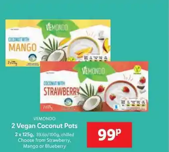 Lidl Vemondo 2 vegan coconut pots offer