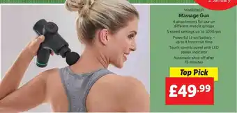 Lidl Silvercrest massage gun offer