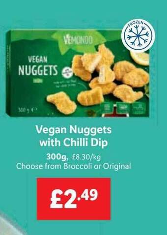 Lidl Vegan nuggets with chilli dip offer