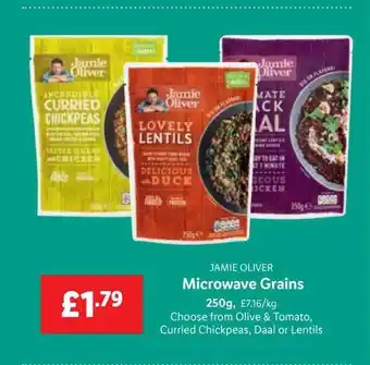 Lidl Jamie oliver microwave grains offer