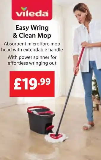 Lidl Vileda Easy Wring & Clean Mop offer