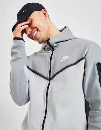 JD Sports Nike tech fleece full zip hoodie - particle grey - mens offer