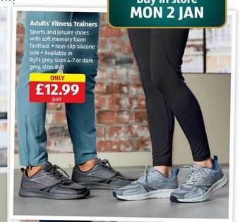 Aldi Adults fitness trainers offer
