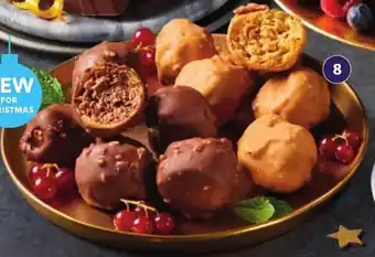Aldi Profiteroles choose from 12 chocolate orange or 12 salted caramel 216g/240g offer