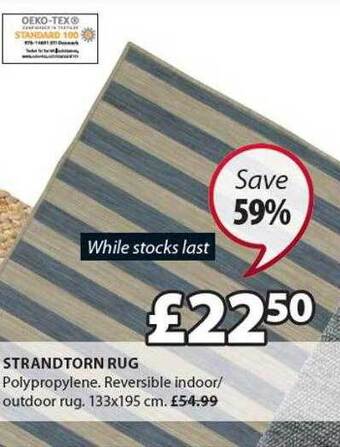 JYSK Strandtorn rug offer