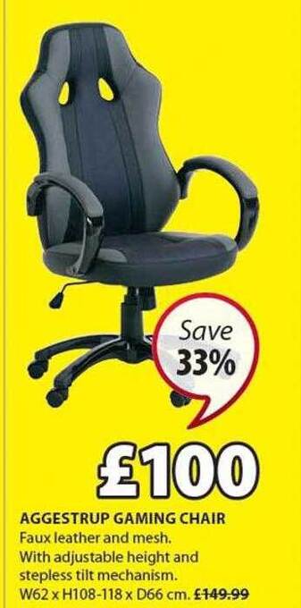 JYSK Aggestrup gaming chair offer