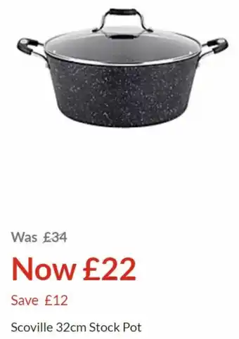 Asda Scoville 32cm stock pot offer