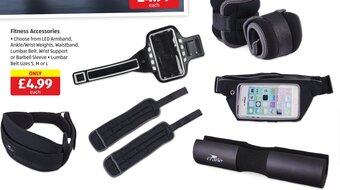 Aldi Fitness Accessories offer