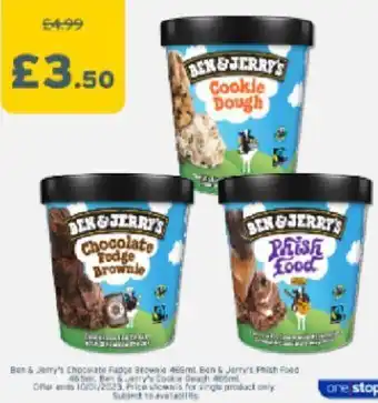 Ben's & Jerry's Chocolate Fudge, Cookie Dough, Phish Food
