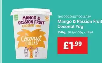 Lidl The coconut collab mango & passion fruit coconut yog offer