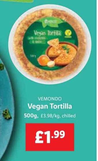 Lidl Vemondo vegan tortilla offer