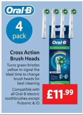 Lidl Cross action brush heads offer