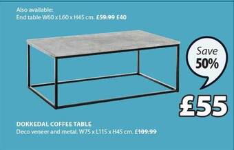 JYSK Dokkedal coffee table offer