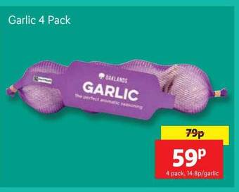 Lidl Garlic 4 pack offer