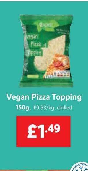 Lidl Vegan pizza topping offer