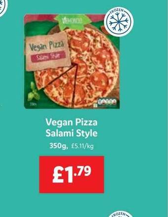 Lidl Vegan pizza salami style offer
