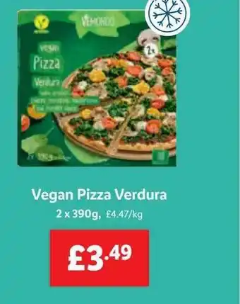 Lidl Vegan pizza verdura offer