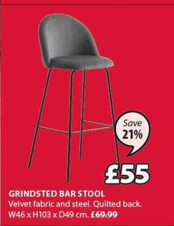JYSK Grindsted bar stool offer