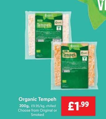 Lidl Organic tempeh offer