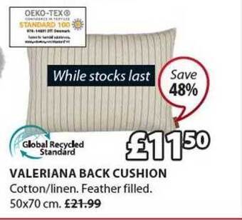 JYSK Valeriana back cushion offer