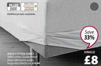 JYSK Jersey fitted sheet offer