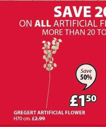 JYSK Gregert artificial flower offer
