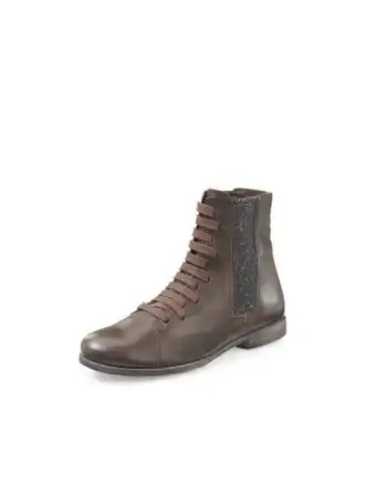 Peter Hahn Think! lace-up ankle boots agrat brown size: 37 offer