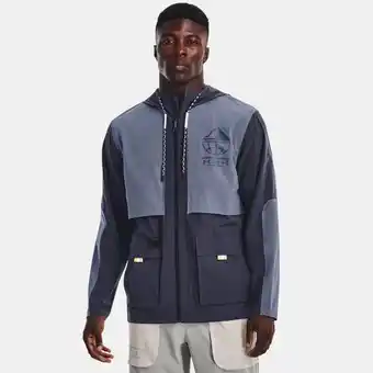 Under Armour Under armour men's storm run trail jacket tempered steel / aurora purple / reflective l offer