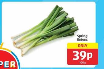 Aldi Spring onions offer