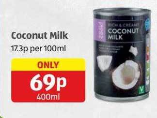 Aldi Coconut milk offer