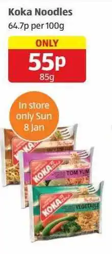Aldi Koka noodles offer