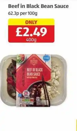 Aldi Beef in black bean sauce offer
