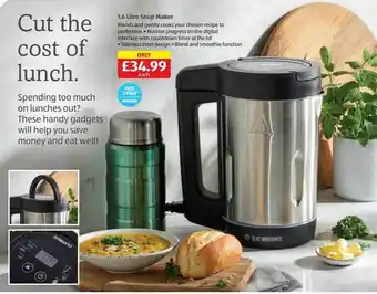 Aldi 1.6 litre soup maker offer