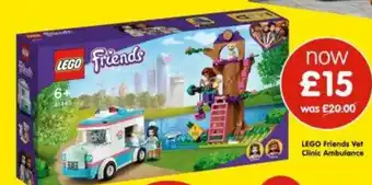 B&M Stores LEGO Friends Vet Clinic Ambulance offer