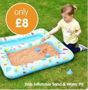 B&M Stores Kids Inflatable Sand & Water Pit offer